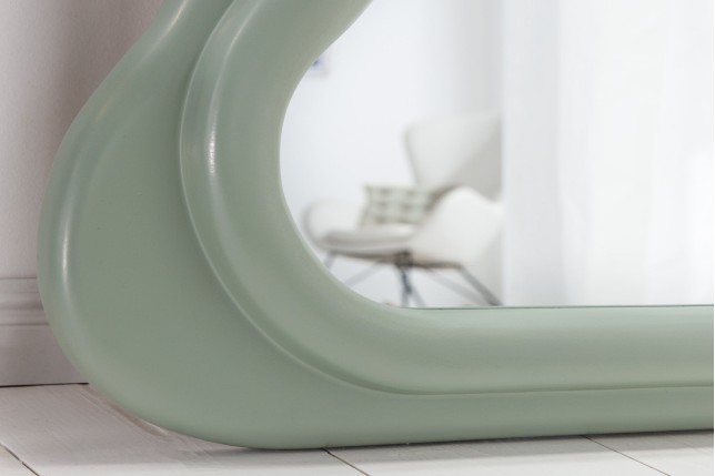 Miroir mural CURVY 160cm vert sauge design
