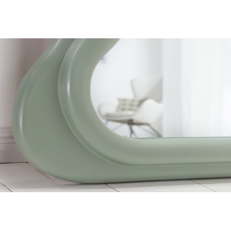 Miroir mural CURVY 160cm vert sauge design