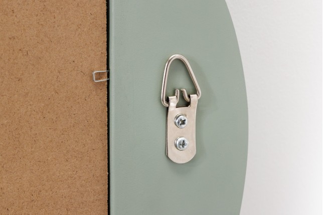 Miroir mural ALICE II 100cm vert sauge - Design ondulé
