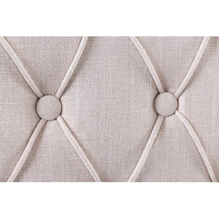 Chaise CASTLE Chesterfield Beige - Lot de 2