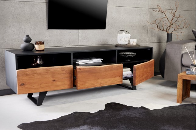 Meuble TV ORGANIC ARTWORK 140 cm Acacia Massif