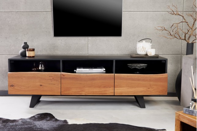 Meuble TV ORGANIC ARTWORK 140 cm Acacia Massif