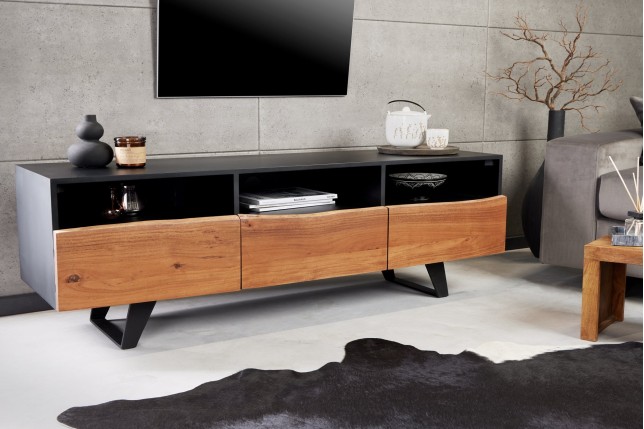 Meuble TV ORGANIC ARTWORK 140 cm Acacia Massif