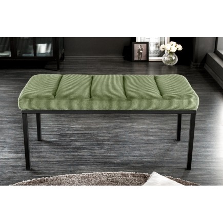 Banc BOUTIQUE 80cm corde verte et métal noir 2