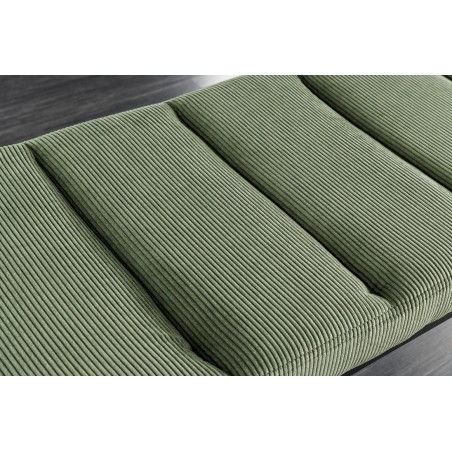 Banc BOUTIQUE 80cm corde verte et métal noir