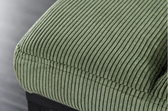 Banc BOUTIQUE 80cm corde verte et métal noir