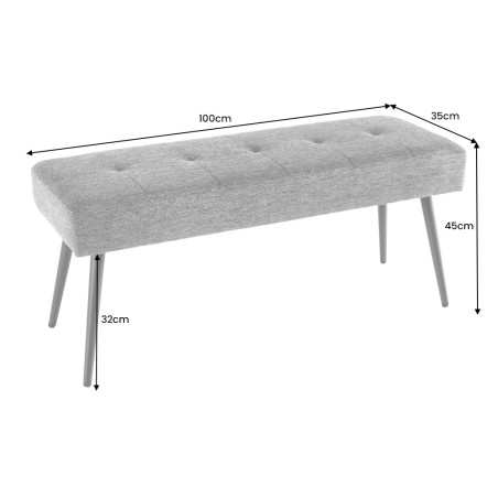 Banc BOUTIQUE 100cm cordage vert - Design & Confort