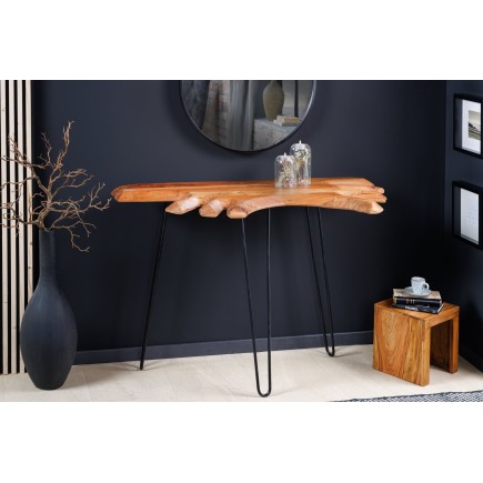 Console WILD 105cm Acacia Massif Plateau 38mm