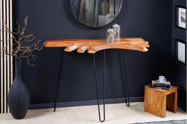 Console WILD 105cm Acacia Massif Plateau 38mm
