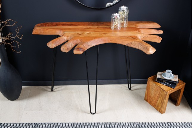 Console WILD 105cm Acacia Massif Plateau 38mm