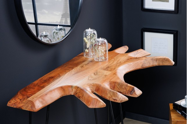 Console WILD 105cm Acacia Massif Plateau 38mm