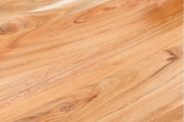 Table basse WILD 100cm acacia massif et métal noir