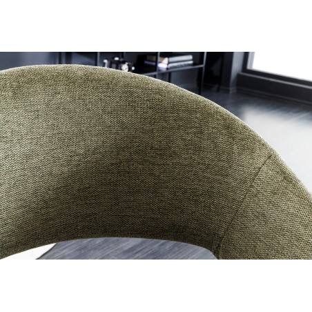 Chaise NORDIC STAR tissu texturé vert - Lot de 2