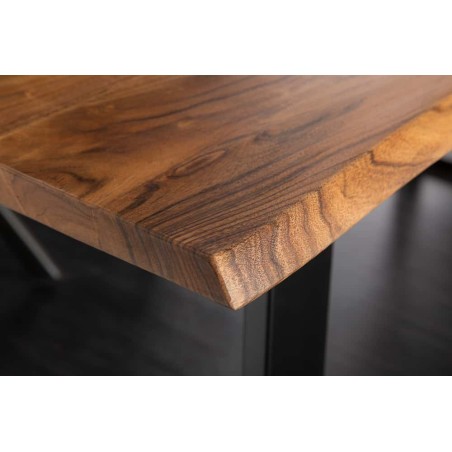 Table à manger MAMMUT 180cm acacia massif bord naturel