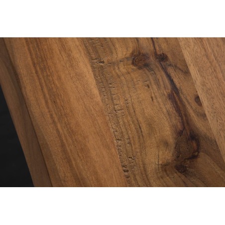 Table à manger MAMMUT 160cm acacia massif bord vivant