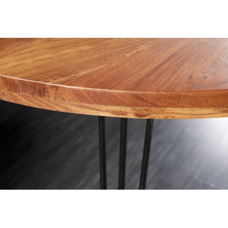 Table à manger SCORPION ronde acacia massif Ø120cm