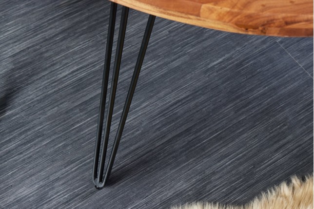 Table à manger SCORPION ronde acacia massif Ø120cm