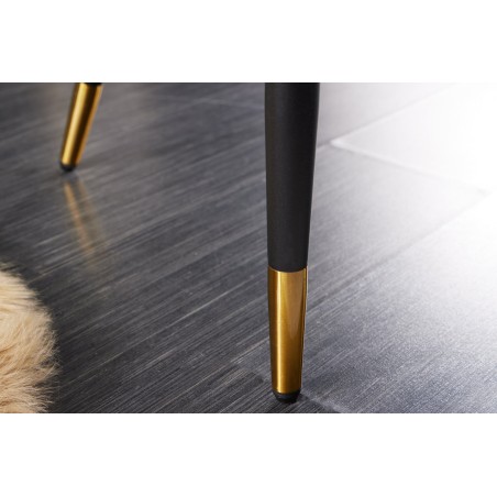 Banc Paris 160cm Velours Jaune Moutarde