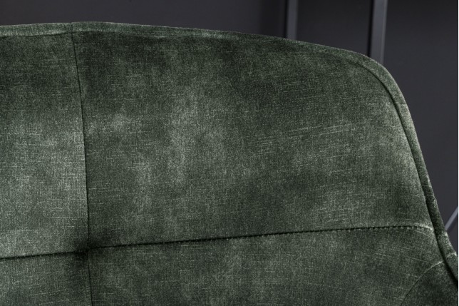 Chaise de bar Euphoria 74cm velours vert