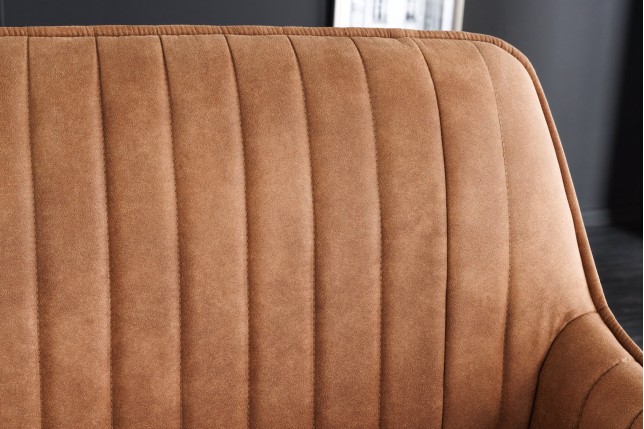 Banc TURIN 160cm microfibre brun - Style & Confort