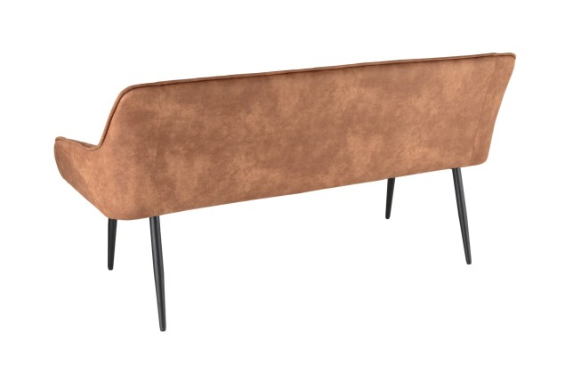 Banc TURIN 160cm microfibre brun - Style & Confort