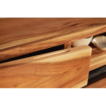 TV-Board Amazonas 160cm - Meuble TV suspendu acacia massif