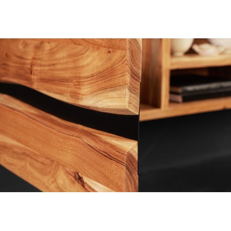 TV-Board Amazonas 160cm - Meuble TV suspendu acacia massif