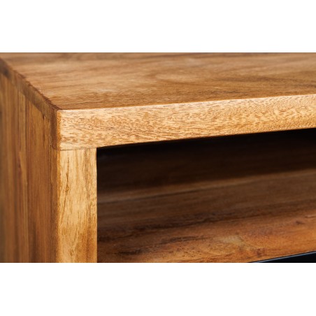 Meuble TV MAMMUT 160cm Acacia Massif Suspendu Miel
