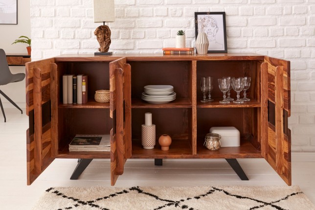 Buffet AMAZONAS 150cm Sheesham massif - Design & Robustesse