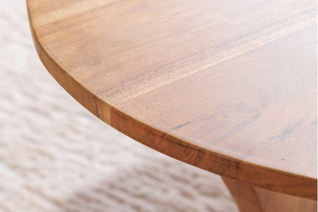 Table Basse Japandi 70 cm en Acacia Massif Miel | Elsines