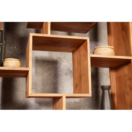 Étagère CUBUS 190x88cm Acacia Massif Finition Miel