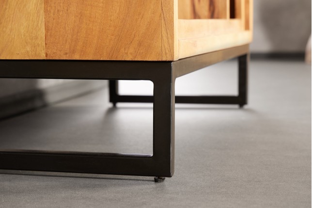 Étagère CUBUS 190x88cm Acacia Massif Finition Miel