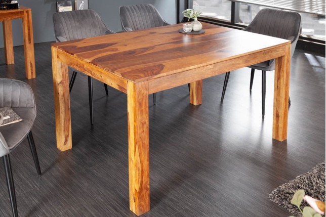 Table à manger LAGOS 135cm sheesham massif naturel