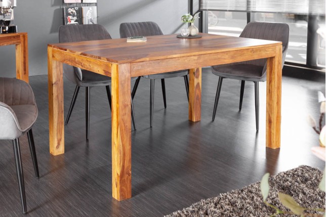 Table à manger LAGOS 135cm sheesham massif naturel