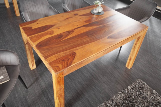 Table à manger LAGOS 135cm sheesham massif naturel