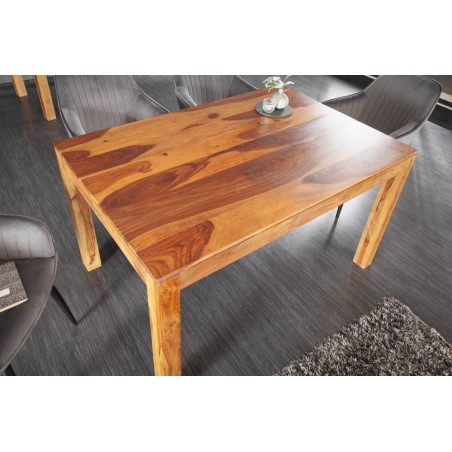 Table à manger LAGOS 135cm sheesham massif naturel