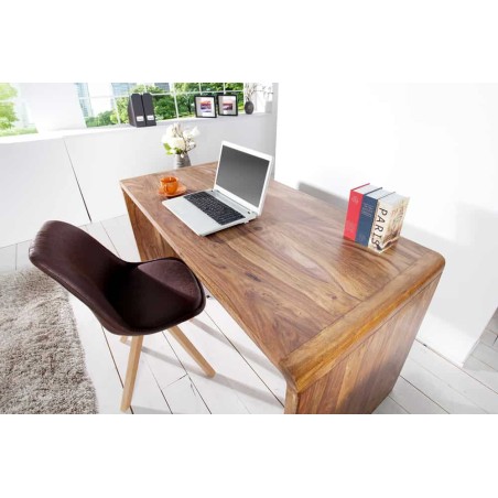 Bureau GOA 120cm Bois de Sheesham Massif Naturel