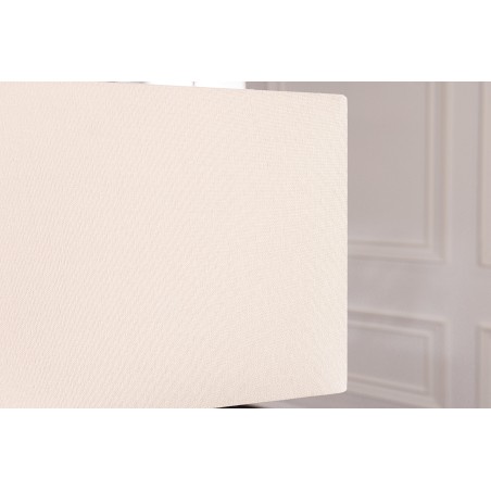 Lampe de table THE WAVE 60cm - Abat-jour beige, pied bois