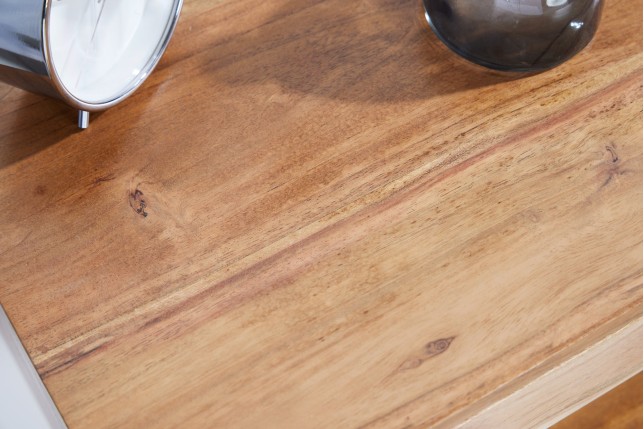Table de chevet AMAZONAS 50cm acacia massif finition miel