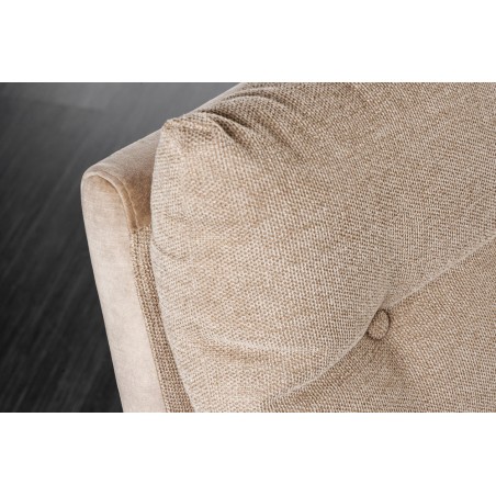 Banc BIG GEORGE 160cm velours beige champagne