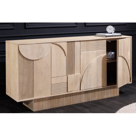 Buffet bas ART DECO 170cm manguier blanchi 2