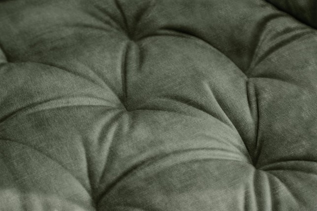 Fauteuil pivotant Dutch Comfort velours vert foncé