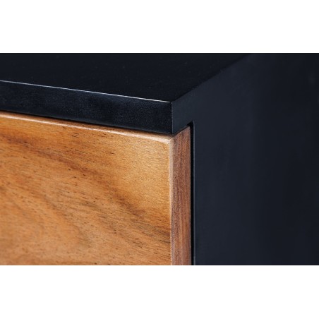 Highboard GRAND ACACIA 120cm - Buffet haut LED bois massif