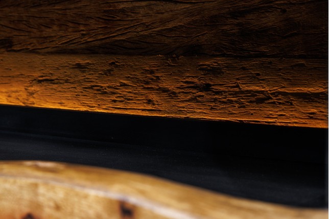 Highboard GRAND ACACIA 120cm - Buffet haut LED bois massif