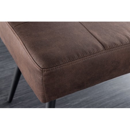 Banc BOUTIQUE 100cm microfibre marron - Design & confort