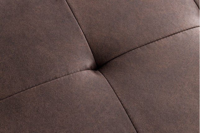 Banc BOUTIQUE 100cm microfibre marron - Design & confort