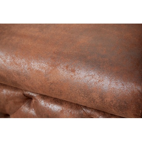 Fauteuil Chesterfield Modern Barock microfibre brun