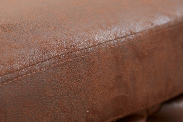 Tabouret MODERN BAROCK 90cm brun antique Chesterfield
