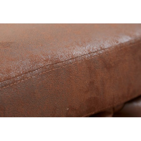 Tabouret MODERN BAROCK 90cm brun antique Chesterfield