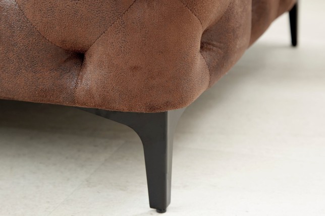Tabouret MODERN BAROCK 90cm brun antique Chesterfield